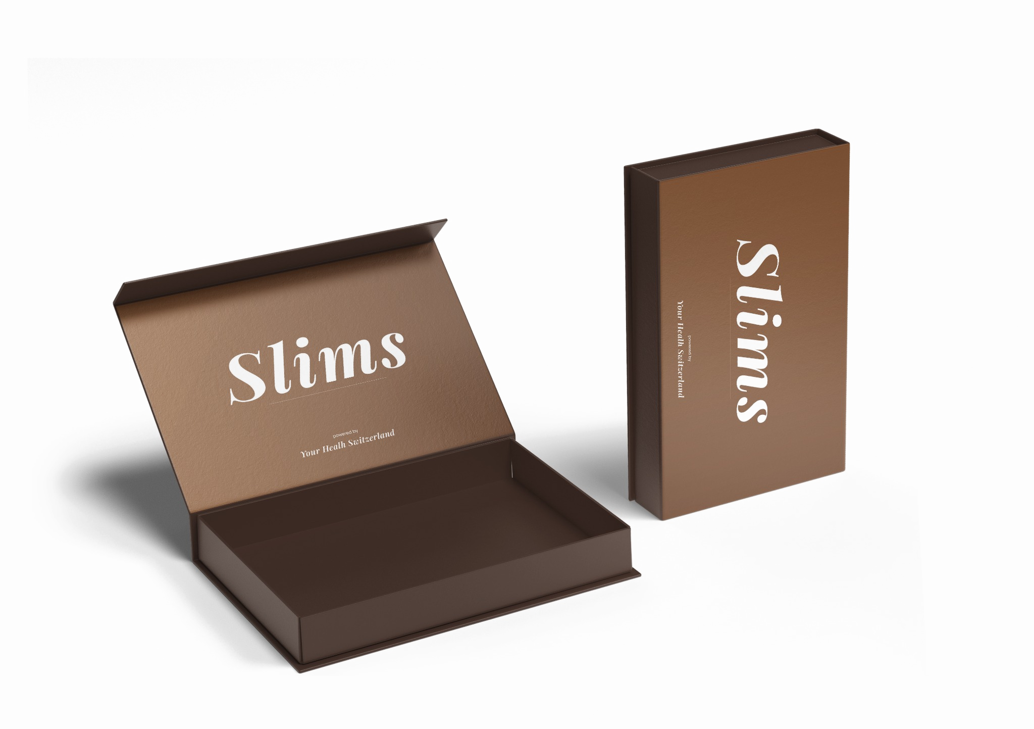 Slims wellness supplement packaging